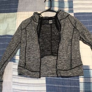 Gray and Black jacket.